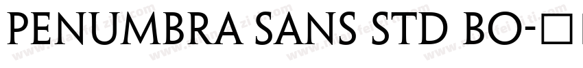 Penumbra sans std Bo字体转换